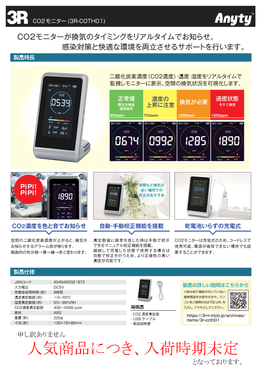 CO2モニター（裏）